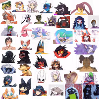 Mixed Mega Pack Sticker | Original Vinyl Sticker SFW And NSFW nsfw sticker,furry sticker,loona sticker,sfw sticker