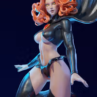 Red Queen Statue | X-Men97 Fan Art by E.S Monster SFW,NSFW 3d printed statue,3d printed,madelyne pryor statue,nsfw statue,3d printed figure,X-Men97