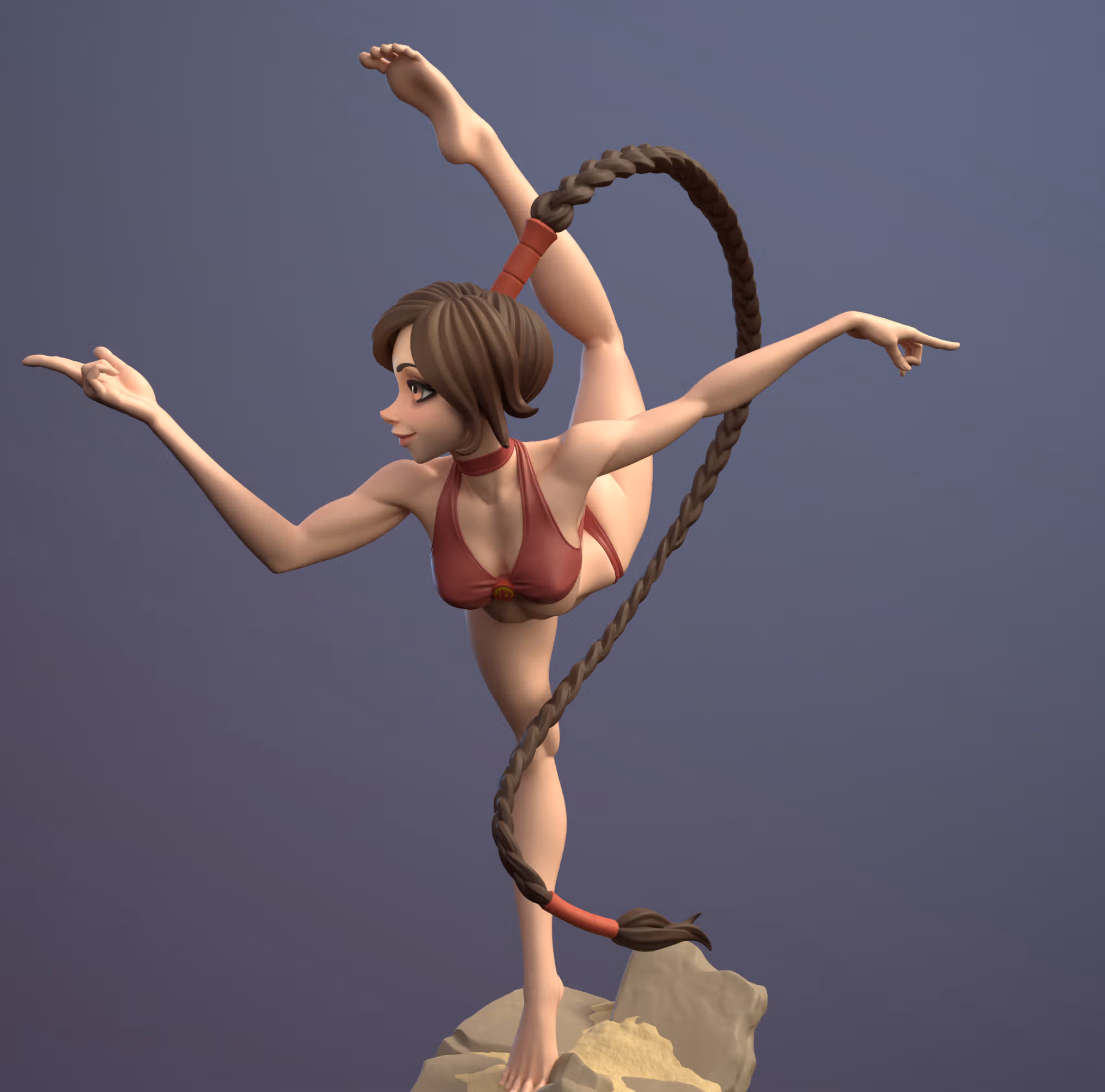 Statua Ty Lee | Avatar Last Airbender Fan art di Dinamuuu3d SFW,NSFW 3d printed statue,3d printed,Ty Lee Statue ,3d printed figure,nsfw statue,Avatar Last Airbender statue