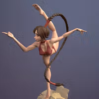 Statua Ty Lee | Avatar Last Airbender Fan art di Dinamuuu3d SFW,NSFW 3d printed statue,3d printed,Ty Lee Statue ,3d printed figure,nsfw statue,Avatar Last Airbender statue
