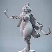 Bad Wolf Statue | Puss in Boots Fan Art by Anyonensfw SFW,NSFW,Futa 3d printed,3d printed statue,Bad Wolf Statue,Puss in Boots,furry statue,nsfw statue,futa statue,futa figurines,futanari figurines,futanari statue