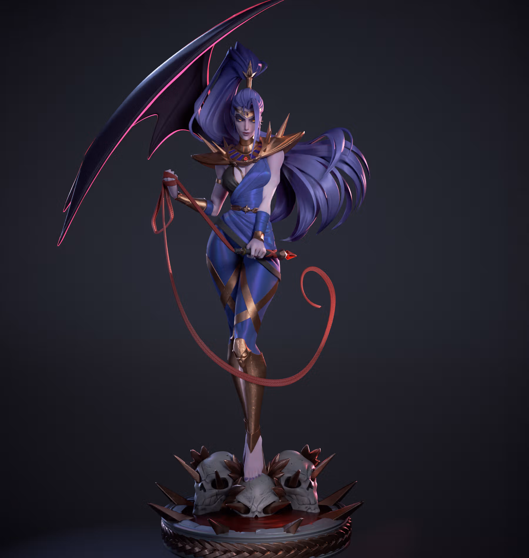 Megaera Statue | Hades Fan Art by Bulkamancer SFW 3d printed statue,3d printed,Megaera Statue,3d printed figure,Hades statue