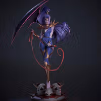 Megaera Statue | Hades Fan Art by Bulkamancer SFW 3d printed statue,3d printed,Megaera Statue,3d printed figure,Hades statue