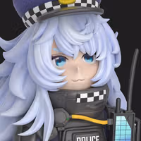Poli Police Squad Statue | NIKKE Fanart von Sin3Dstudio SFW 3d printed statue,Poli Police Squad statue,NIKKE statue,3d printed figure,3d printed