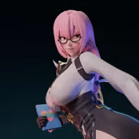 Figura Yanagi | Zenless Zone Zero Fanart autorstwa FunserviceSTL SFW,NSFW 3d printed statue,nsfw statue,Yanagi statue,Zenless Zone Zero statue,3d printed figure,3d printed