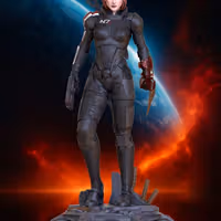 Estatua Commander FemShep | Mass Effect Fan art por OXO3D SFW,NSFW 3d printed statue,Mass Effect statue,3d printed,Commander FemShep Statue,3d printed figure,nsfw statue