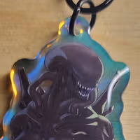 Xenomorph NSFW Keychain | Alien Acrylic Keychain NSFW Alien Keychain,Xenomorph Keychain,furry keychain,nsfw keychain