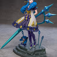 Gwen Statue | League of Legends Fan Art by Azerama SFW,NSFW 3d printed,3d printed statue,nsfw statue,Gwen statue,league of legends statue