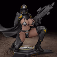 Estatua Helldiver Girl | Helldiver 2 Fan Art por Digital Dark SFW,NSFW,Futa 3d printed statue,3d printed,nsfw statue,futa statue,futa figurines,futanari figurines,futanari statue,3d printed figure,Helldiver Girl Statue