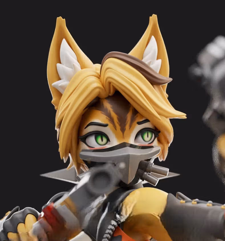 Pulchra Furry Statue | Zenless Zone Zero Fan Art by Anyonensfw SFW,NSFW,Futa 3d printed statue,3d printed,nsfw statue,3d printed figure,Pulchra Statue,furry statue,Zenless Zone Zero Statue,futa statue,futa figurines,futanari statue,futanari figurines