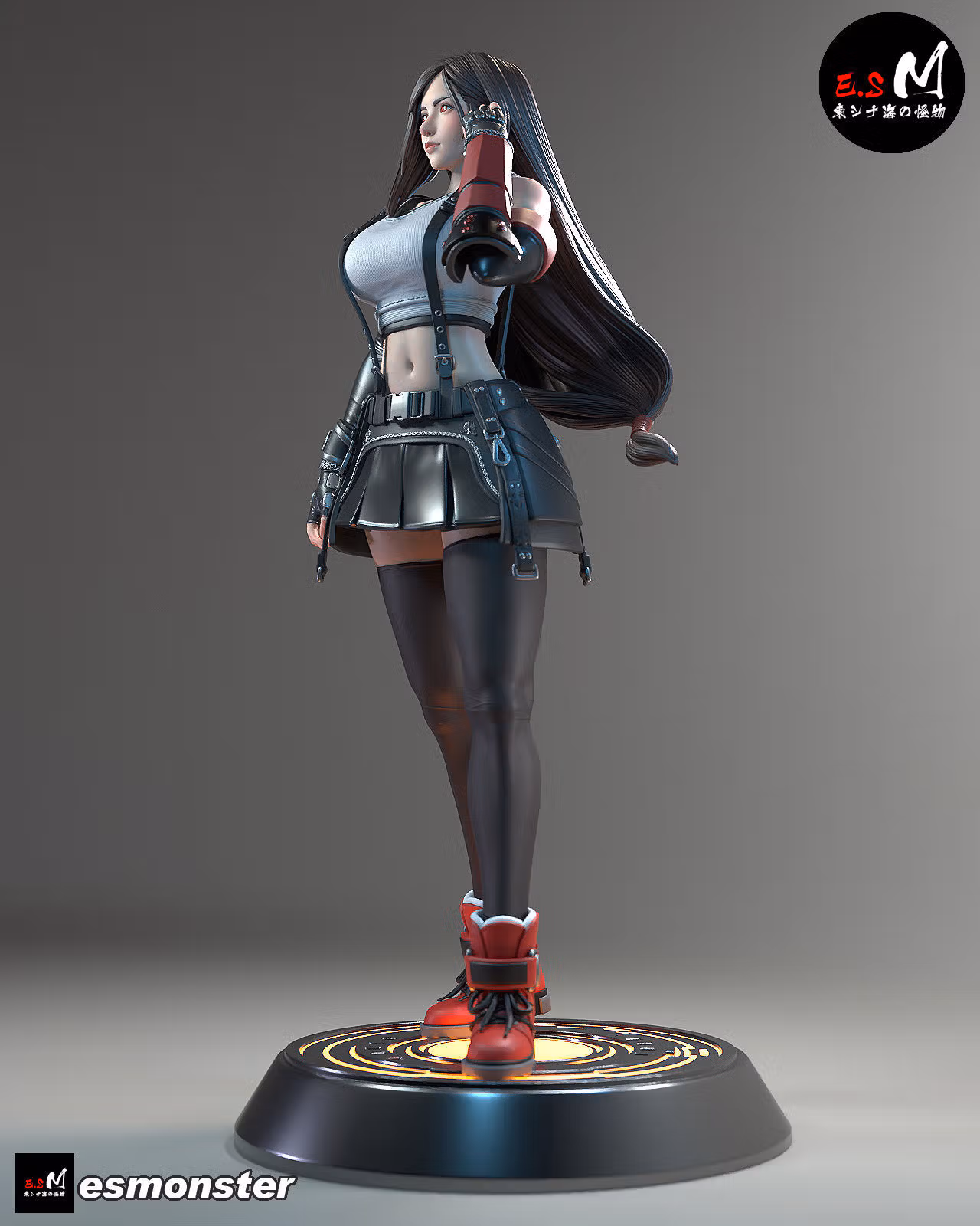 Tifa Statue | Final Fantasy Fan Art by E.S Monster SFW 3d printed,3d printed statue,Tifa Statue,3d printed figure,Final Fantasy statue