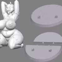 Goth Toriel Statue | Undertale Fan Art by Crowb4rd NSFW 3d printed,3d printed statue,nsfw statue,Toriel Goat Statue,Undertale Statue