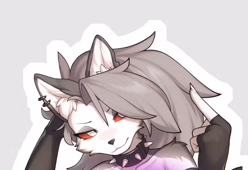 Loona v1 Sticker | Helluva Boss Vinyl Sticker NSFW furry sticker,Helluva Boss sticker,nsfw sticker,stickers,loona nsfw