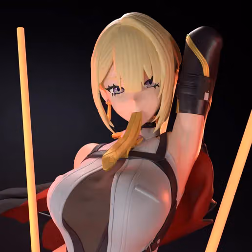Evelyn Chevalier Statue | Zenless Zone Zero Fan Art by FunserviceSTL SFW,NSFW,Futa 3d printed statue,nsfw statue,Evelyn Chevalier statue,Zenless Zone Zero ,3d printed figure,3d printed,futa figurines,futanari figurines,futanari statue,futa statue