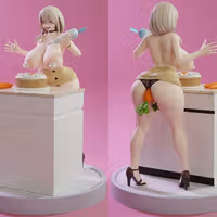 Uzaki Tsuki The Cooking Milf Statue | Uzaki Chan Fanart von KiTNo SFW,NSFW 3d printed statue,3d printed figure,nsfw statue,Uzaki Chan statue,Uzaki Tsuki statue