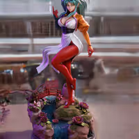 Ryoko Hakubi Statue | Tenchi Muyo Fan Art by 3Dmoonn SFW,NSFW 3d printed,3d printed statue,Ryoko Hakubi Statue,Tenchi Muyo statue,nsfw statue