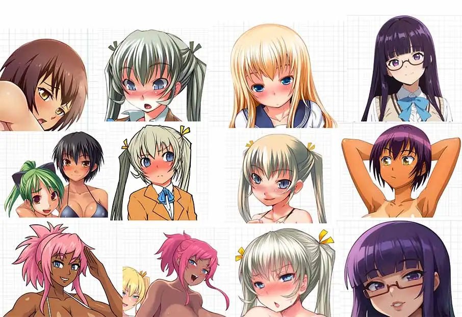 Futabu Girl Pack Sticker | Futabu Futanari Stickers Ecchi Cartoon Futa futa sticker,futanari sticker,nsfw sticker,Sumika sticker,Mao sticker,Ellen sticker,Aya sticker,Sera sticker