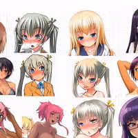 Pegatina Futabu Girl Pack | Futabu Pegatinas Futanari Ecchi Cartoon Futa futa sticker,futanari sticker,nsfw sticker,Sumika sticker,Mao sticker,Ellen sticker,Aya sticker,Sera sticker