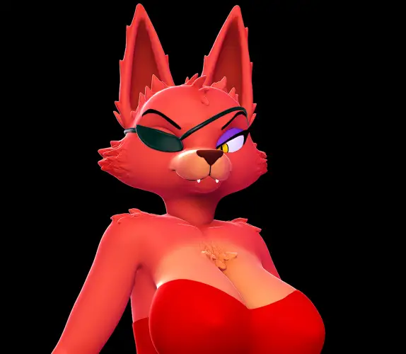 Foxy Statue | Five Nights at Freddy's Fan Art by Nonotoys SFW,NSFW 3d printed statue,3d printed,nsfw statue,furry statue,3d printed figure,Nights at Freddy's statue,Foxy statue