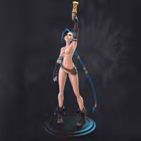 Jinx Statue | Arcane Fan Art by Azerama SFW,NSFW 3d printed,3d printed statue,nsfw statue,Jinx statue,league of legends Statue,Arcane statue