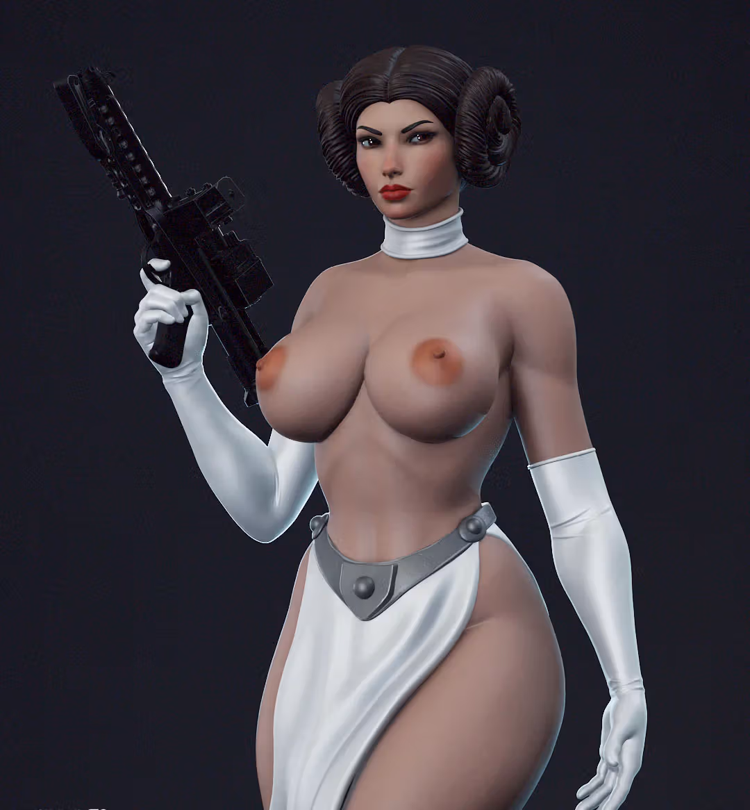 Statue Leia | Star Wars Fan art par Shadaloo SFW,NSFW 3d printed statue,3d printed,nsfw statue,Leia statue,Star Wars statue