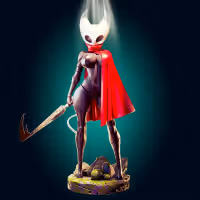 Hornet Statue | Hollow Knight Fan Art by Officer Rhu SFW,NSFW,Futa 3d printed statue,3d printed,nsfw statue,Hornet Statue,Hollow Knight Statue,futa statue,futa figurines,futanari figurines,futanari statue,furry statue