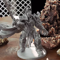 Emperor of Mankind Miniature | 40k Fan Art by 3DArtGuy SFW 3d printed miniature,3d printed,miniature,sfw miniature,warhammer 40k,40k miniature,Emperor of Mankind