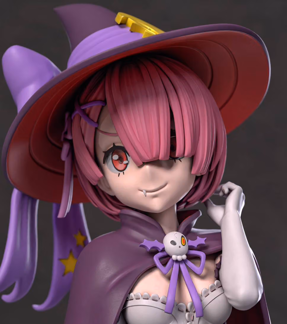 Ram Spooky Statue | Re:Zero Fan Art by Azerama SFW,NSFW 3d printed,3d printed statue,nsfw statue,Ram statue,Ram Spooky Statue,Re:Zero statue