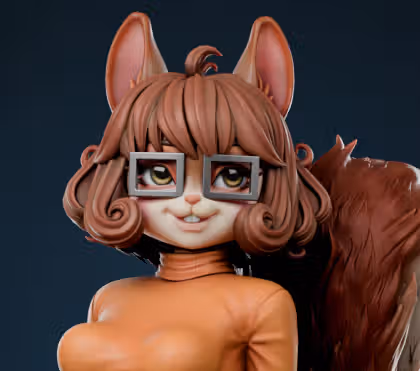 Velma Squirrel Furry Statue | Scooby-Doo Fan Art by Anyonensfw SFW,NSFW,Futa 3d printed statue,3d printed,nsfw statue,3d printed figure,Scooby-Doo statue,Velma statue,furry statue,futa statue,futa figurines,futanari figurines,futanari statue