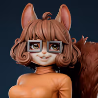 Statue Velma Squirrel Furry | Scooby-Doo Fan Art par Anyonensfw SFW,NSFW,Futa 3d printed statue,3d printed,nsfw statue,3d printed figure,Scooby-Doo statue,Velma statue,furry statue,futa statue,futa figurines,futanari figurines,futanari statue
