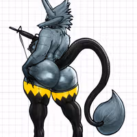 Dubmare Rifle Furry Sticker | Original Vinyl Sticker SFW sfw sticker,stickers,Dubmare Rifle sticker,original sticker,furry sticker
