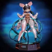 Statua Aria Robot Form | Zenless Zone Zero Fan art di Onagaba SFW,NSFW,Futa 3d printed statue,3d printed,3d printed figure,Aria Statue,Zenless Zone Zero Statue,futa statue,futa figurines,futanari figurines,futanari statue,nsfw statue,furry statue