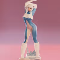 Ice Statue | DC Fan Art by Abe3D SFW,NSFW 3d printed statue,ice statue,dc statue,3d printed figure,3d printed,nsfw statue