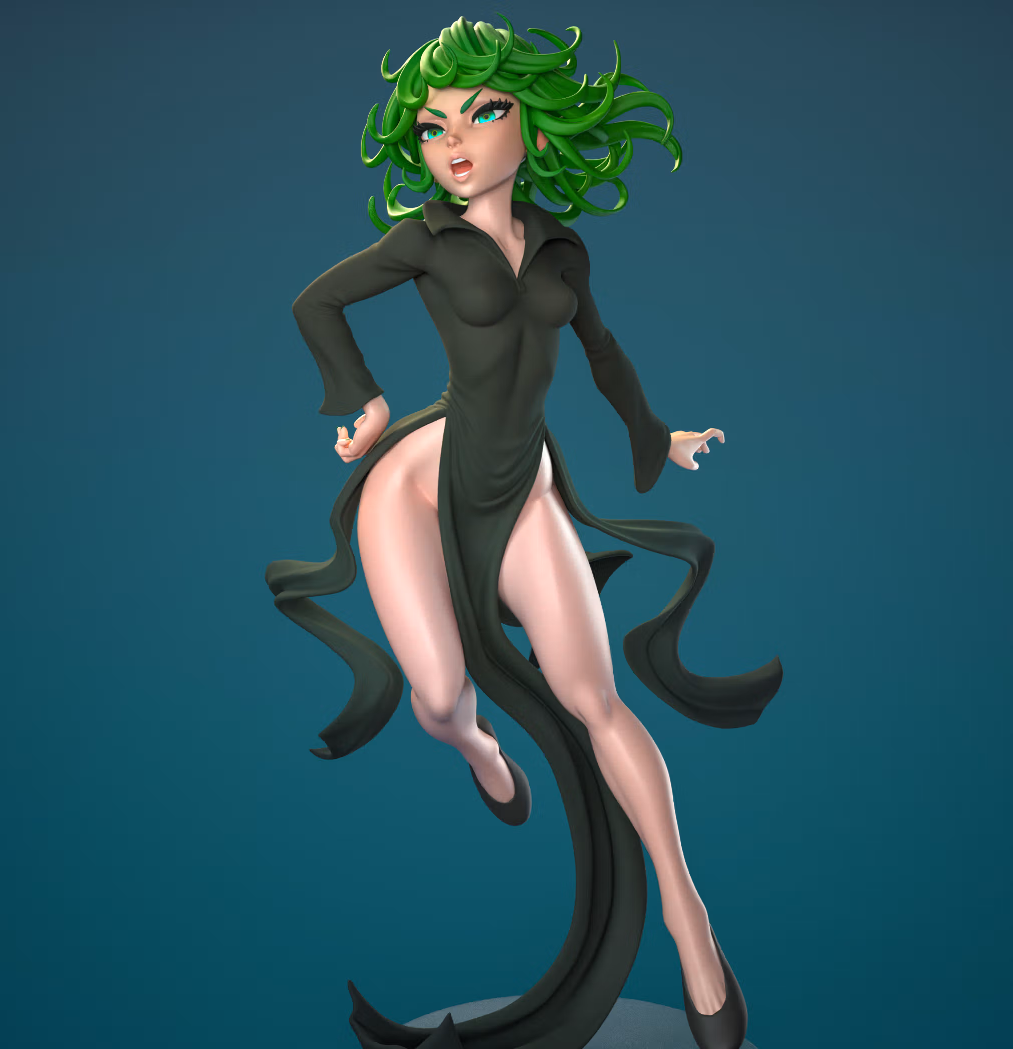 Statue Tatsumaki | One-Punch Man Fan art par Dinamuuu3d SFW,NSFW 3d printed statue,3d printed,Tatsumaki Statue ,3d printed figure,nsfw statue,One-Punch Man Statue 