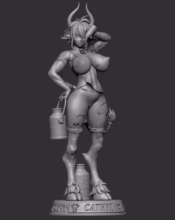 Cathyl Statue | Monster Musume Fan Art by Officer Rhu SFW,NSFW,Futa 3d printed statue,3d printed,nsfw statue,furry statue,futa statue,Cathyl Statue,Monster Musume Statue,futa figurines,futanari figurines,futanari statue