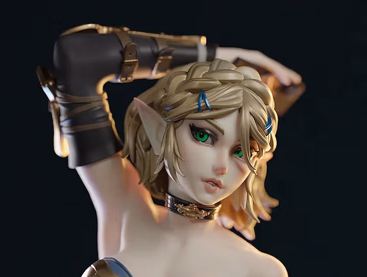 Zelda Statue | The Legend of Zelda Fanart von E.S Monster SFW,NSFW 3d printed,3d printed statue,Lara Croft Statue ,nsfw statue,Tomb Raider statue 
