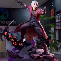 Dante Statue | Devil May Cry Fan Art by 3Dmoonn SFW 3d printed,3d printed statue,Dante Statue,Devil May Cry statue,3d printed figure