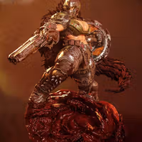 DOOM Girl Statue | DOOM Fan Art by Gatsu SFW,NSFW,Futa 3d printed statue,3d printed,nsfw statue,futa statue,DOOM Girl Statue,DOOM Statue,futa figurines,futanari figurines,futanari statue