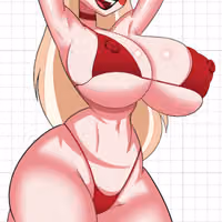 Charlie Bikini Sticker | Hazbin Hotel Vinyl Sticker SFW,NSFW,Futa Hazbin Hotel sticker,nsfw sticker,Charlie stickers,futa sticker,futanari sticker