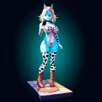 Ippan Josei Bikini Statue | My Hero Academia Fan Art by Officer Rhu SFW,NSFW,Futa 3d printed,Ippan Josei statue,futa statue,My Hero Academia statue,furry statue,nsfw statue,futa figurines,futanari figurines,futanari statue