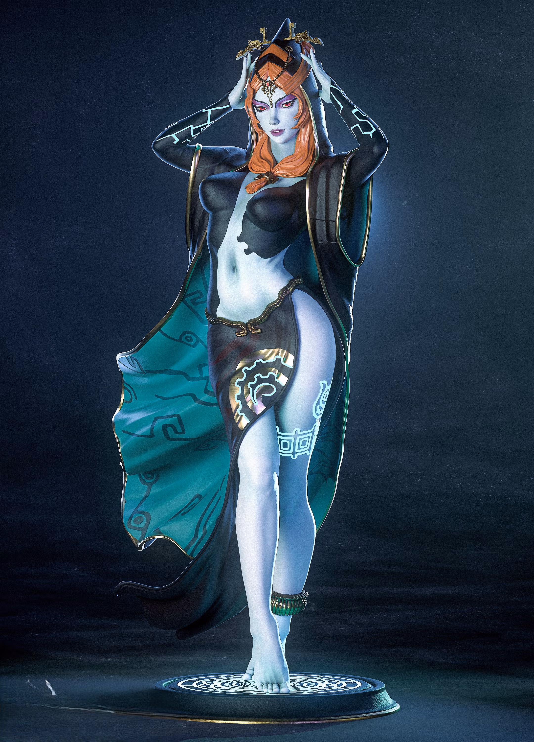 Midna Statue | The Legend of Zelda Fanart von Nympha3D SFW,NSFW 3d printed statue,Midna statue,3d printed figure,3d printed,The Legend of Zelda statue,nsfw statue