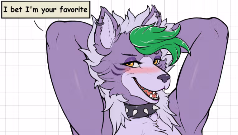 Roxanne v11 Sticker | Five Nights at Freddy's Vinyl Sticker NSFW roxanne sticker,nsfw sticker,stickers,Nights at Freddy's,furry sticker