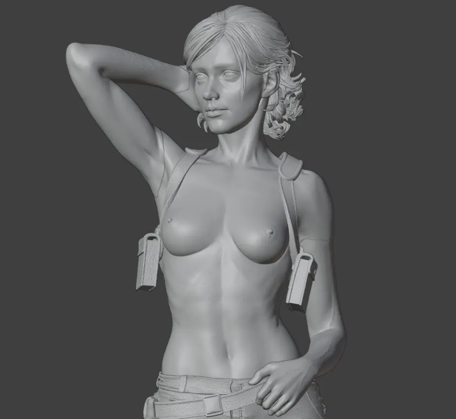 Ellie Williams Statue | The Last of Us Fanart von Abe3D SFW,NSFW 3d printed statue,The Last of Us Statue,Ellie Williams statue,3d printed figure,3d printed,nsfw statue