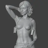Ellie Williams Statue | The Last of Us Fanart von Abe3D SFW,NSFW 3d printed statue,The Last of Us Statue,Ellie Williams statue,3d printed figure,3d printed,nsfw statue