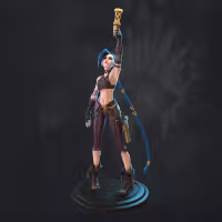 Jinx Statue | Arcane Fan Art by Azerama SFW,NSFW 3d printed,3d printed statue,nsfw statue,Jinx statue,league of legends Statue,Arcane statue