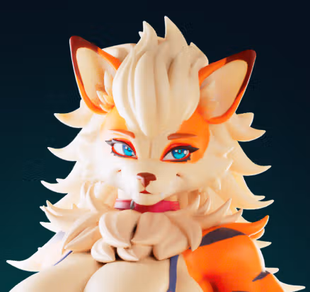 Statue Arcanine | Pokémon Fan art par Officer Rhu SFW,NSFW,Futa 3d printed statue,3d printed,3d printed figure,Arcanine Statue,Pokemon Statue,futa statue,futa figurines,futanari figurines,futanari statue,furry statue