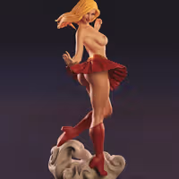 Statue Supergirl | DC Fan art par Abe3D SFW,NSFW 3d printed statue,supergirl statue,dc statue,3d printed figure,3d printed,nsfw statue