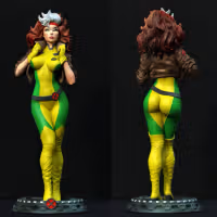 Statue Rouge | X-Men Fan art par Exclusive3dprints SFW,NSFW 3d printed statue,3d printed,nsfw statue,3d printed figure,Rouge statue,X-Men statue