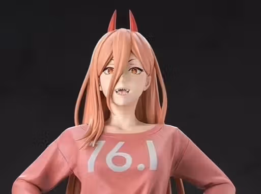 Power Statue | Chainsaw Man Fan Art by Dodomo Studio SFW,NSFW 3d printed statue,3d printed,nsfw statue,3d printed figure,Power Statue,Chainsaw Man Statue