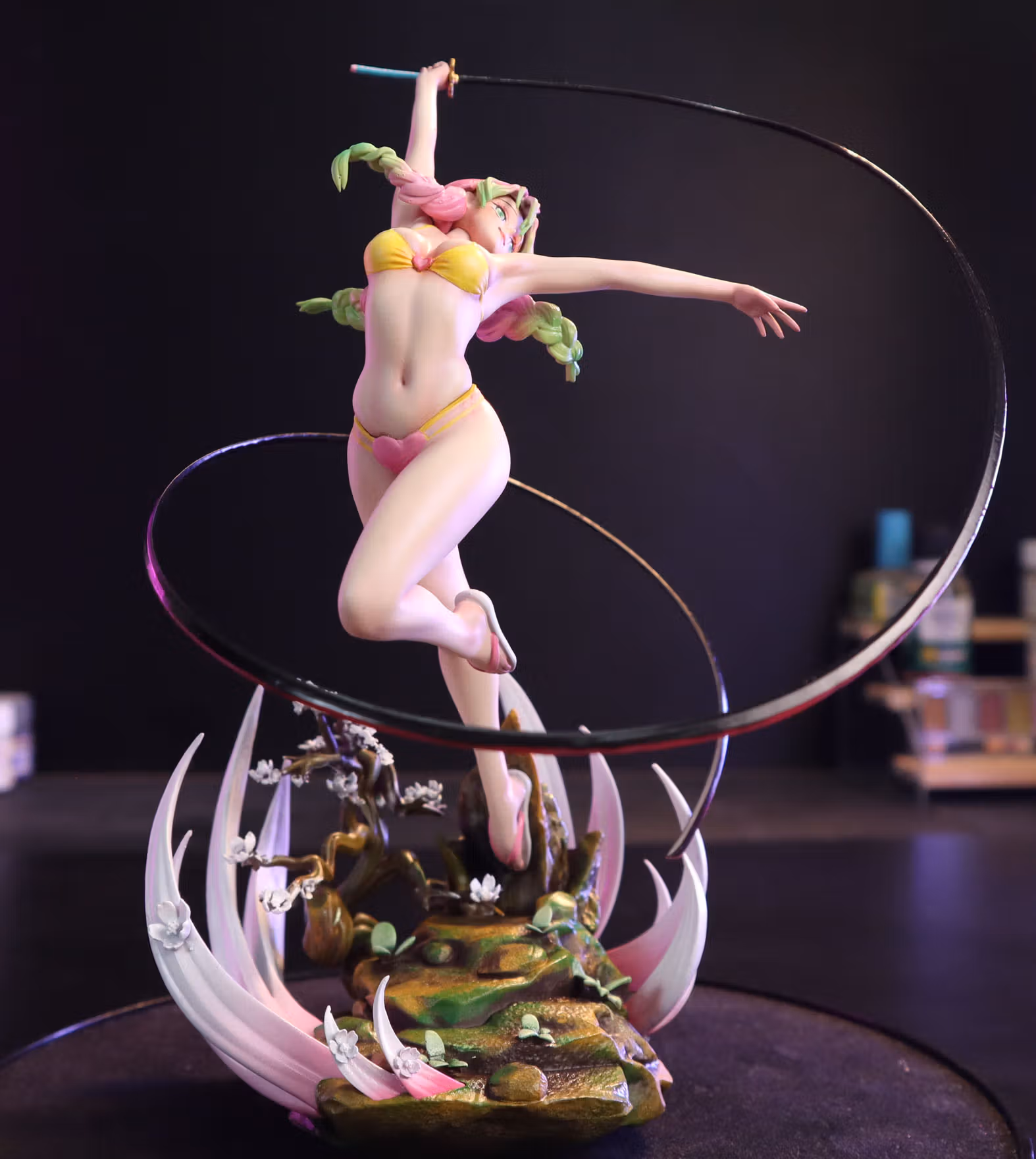 Mitsuri Statue | Demon Slayer Fan Art by CW Studios SFW,NSFW 3d printed statue,Demon Slayer statue,3d printed,Mitsuri Statue,3d printed figure,nsfw statue